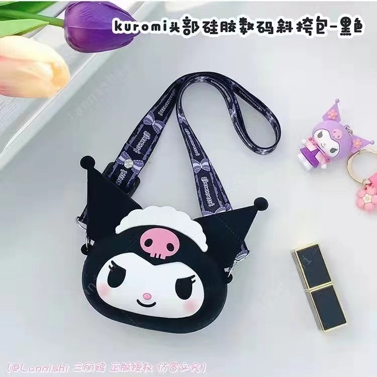 Cute silicone crossbody bag12*17cm