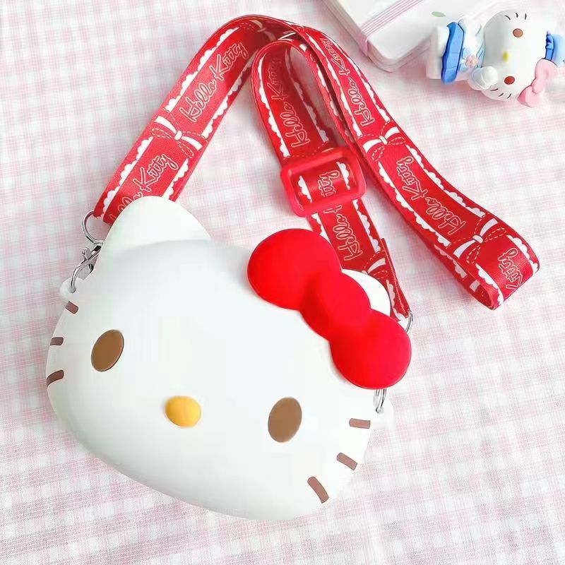 Cute silicone crossbody bag12*17cm