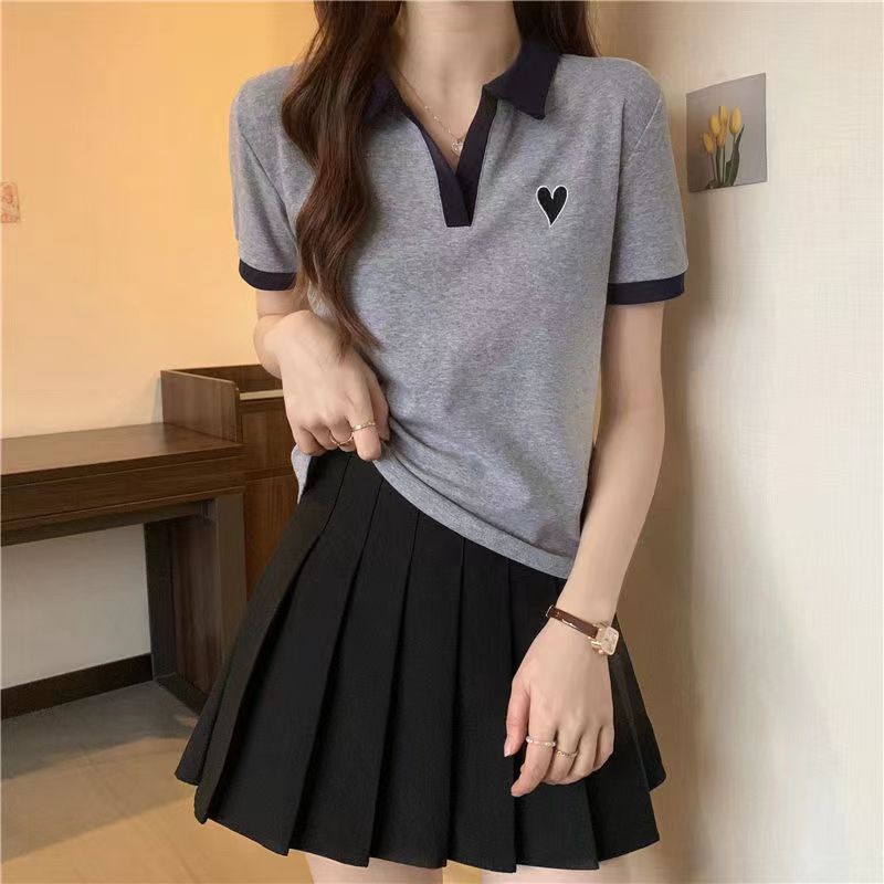 2022 polo shirt + short skirt suit