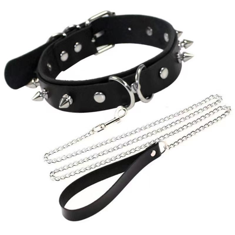 Punk studded necklace