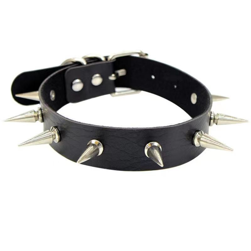 Punk studded necklace