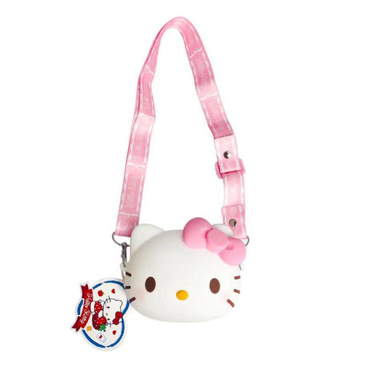 Cute silicone crossbody bag12*17cm