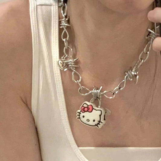 Punk kittý necklace