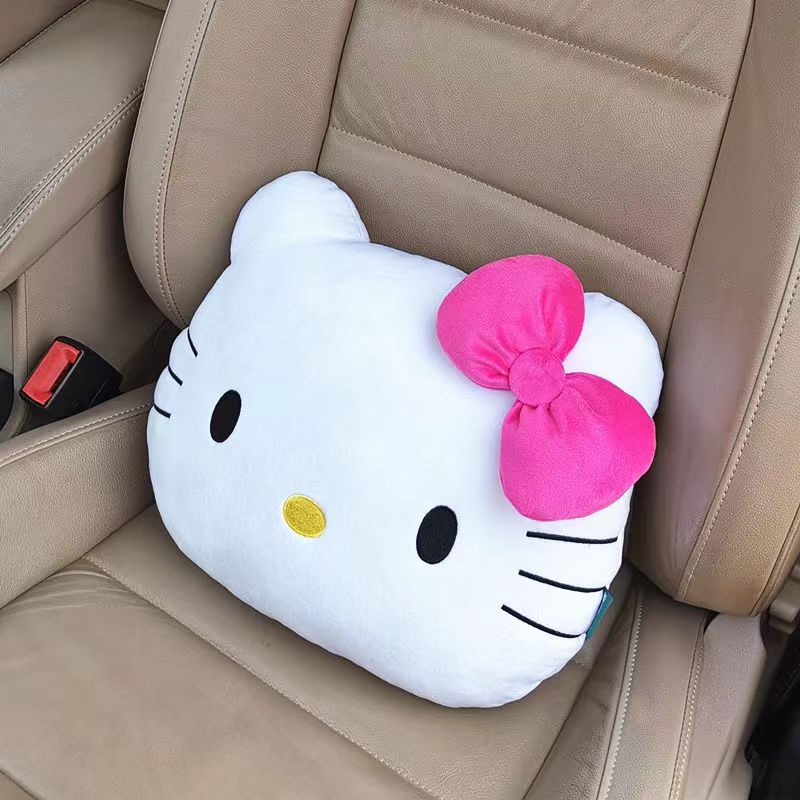 Cute car headrest Cushion Seat belt