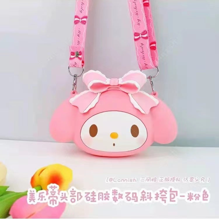 Cute silicone crossbody bag12*17cm